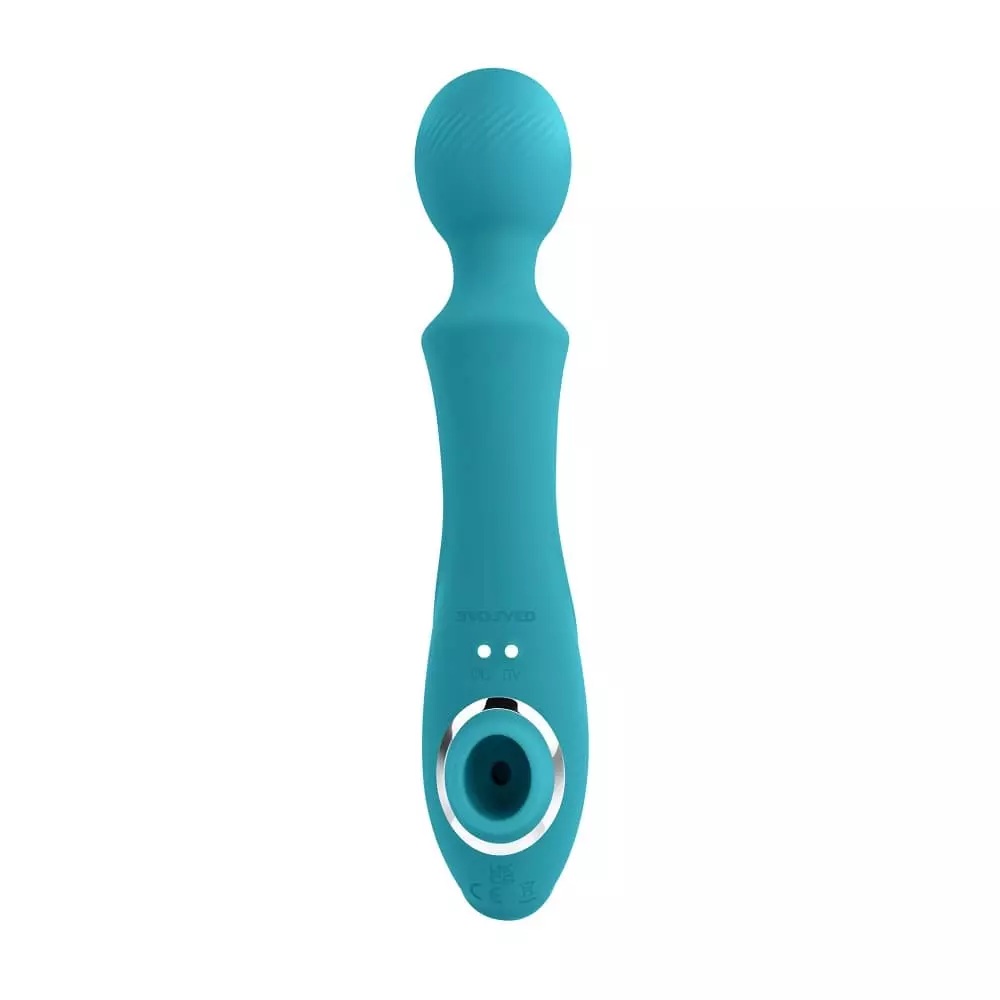 Evolved Wanderful Sucker Rechargeable Silicone Wand with Suction